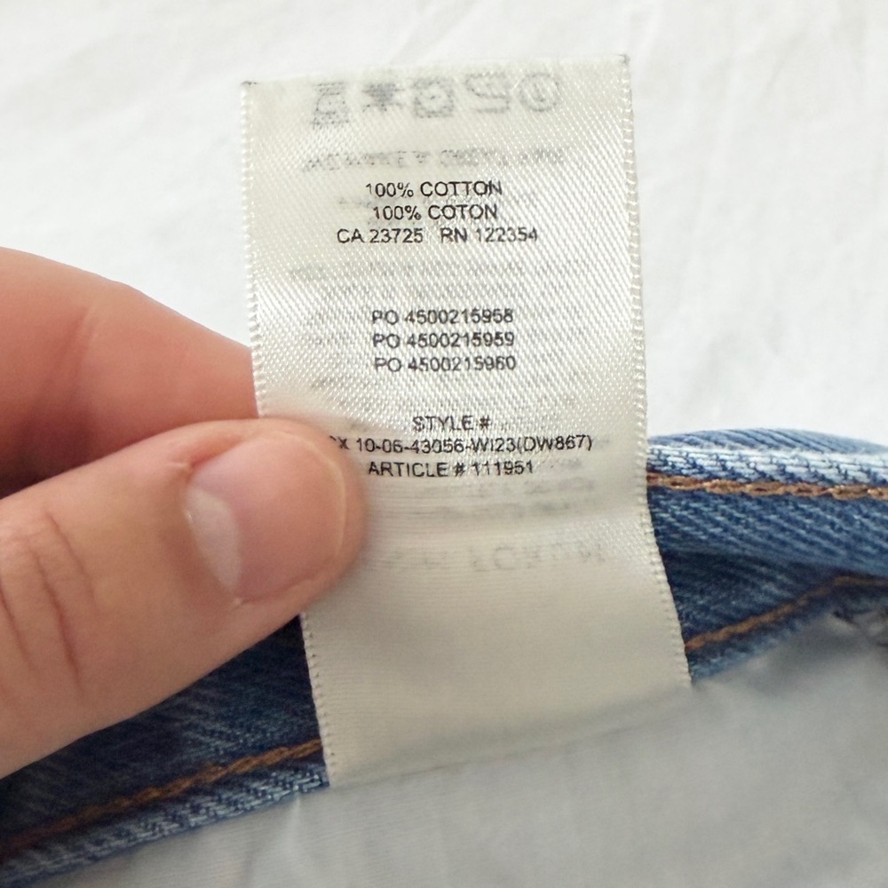 Aritzia Denim Forum The '90s Lo-Rise Baggy Wide Jean Women's 25W - Picture 8 of 11